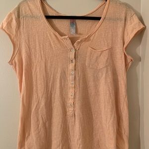 Free People Peach Beach T-Shirt